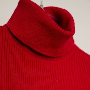 Red Turtleneck Sweater